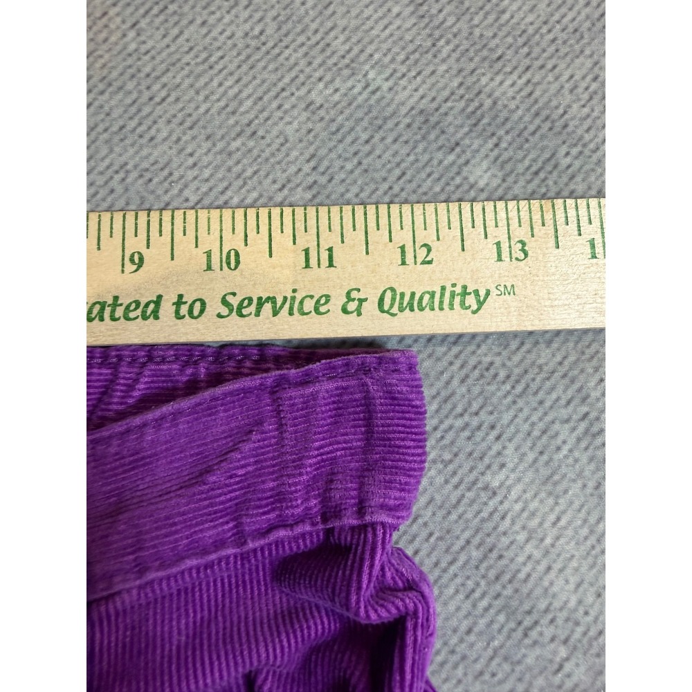OshKosh Bgosh Girls Purple Corduroy Flare Pants Adjustable Waist Size 8 - Picture 5 of 7